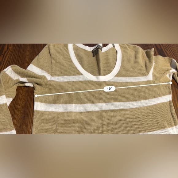 Tommy Bahama Striped Swimsuit Cover Top Sand White Sz large long sleeve coastal - Picture 10 of 16